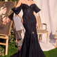 Strapless V-Neck Mermaid Formal Evening Gown by Andrea & Leo Couture - A1354 - Special Occasion/Curves