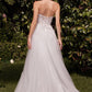 Strapless A-Line Lace & Tulle Bridal Dress by Ladivine C148W - Special Occasion