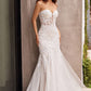 Embellished Strapless Mermaid Bridal Gown by Cinderella Divine CB126W