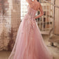 Strapless Layered Tulle Ball Gown By Ladivine CB142 - Women Evening Formal Gown - Special Occasion