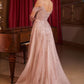 Embellished Off Shoulder A-Line Gown by Cinderella Divine CB147 -  Special Occasion/Curves