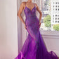 Embellished Layered Tulle Mermaid Gown by Cinderella Divine CC2253 - Special Occasion