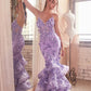 Floral Appliqued Mermaid Gown by Cinderella Divine CC2288 - Special Occasion