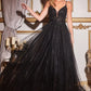 A-Line Layered Tulle Dress by Cinderella Divine - CD0154- Special Occasion/Curves