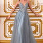 A-Line Layered Tulle Dress by Cinderella Divine - CD0154- Special Occasion/Curves