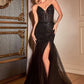 Strapless Sequin Mermaid Gown By Ladivine CD0214 - Women Evening Formal Gown - Special Occasion