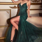 Strapless Sequin Mermaid Gown By Ladivine CD0214 - Women Evening Formal Gown - Special Occasion