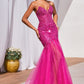 Strapless Sequin Mermaid Gown By Ladivine CD0214 - Women Evening Formal Gown - Special Occasion