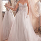 Strapless A-Line Bridal Gown by Cinderella Divine CD0230W - Special Occasion