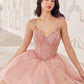 Sequin A-Line V-Neck Tulle Short Dress by Cinderella Divine CD0236 - Special Occasion