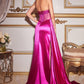 Satin Strapless Corset Gown By Ladivine CD269 - Women Evening Formal Gown - Special Occasion