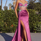 Strapless Satin Sweetheart Neckline Gown by Cinderella Divine CD343 - Special Occasion