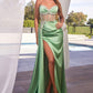 Strapless Satin Sweetheart Neckline Gown by Cinderella Divine CD343 - Special Occasion