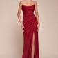 Strapless Scoop Neckline Sheath Gown by Cinderella Divine CD355 - Special Occasion