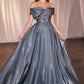 Off The Shoulder Sweetheart Neckline Gown by Cinderella Divine CD801 - Special Occasion