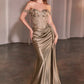 Off The Shoulder Sweetheart Neckline Gown by Cinderella Divine CD803 - Special Occasion/Curves