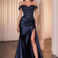 Off The Shoulder Sweetheart Neckline Gown by Cinderella Divine CD803 - Special Occasion/Curves