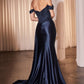 Off The Shoulder Sweetheart Neckline Gown by Cinderella Divine CD803 - Special Occasion/Curves