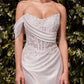 Embellished Bodice Scoop Neckline Bridal Gown by Cinderella Divine CD804W - Special Occasion