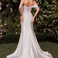 Embellished Bodice Scoop Neckline Bridal Gown by Cinderella Divine CD804W - Special Occasion