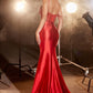 Satin Fitted Sexy Mermaid Gown by Cinderella Divine CD820 - Special Occasion