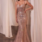 Embellished Fit and Flare Gown by Cinderella Divine CD846 - Special Occasion/Curves