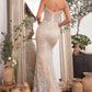 Embellished Strapless Mermaid Gown by Cinderella Divine CD847 - Special Occasion/Curves