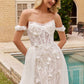 Strapless Off The Shoulder Bridal Gown by Ladivine CD861W