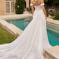 Strapless Off The Shoulder Bridal Gown by Ladivine CD861W