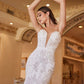 Strapless Lace Tulle Mermaid Bridal Gown by Cinderella Divine CD928