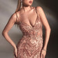 Fitted Beaded Mermaid Slit Gown By Ladivine CD992 - Women Evening Formal Gown - Special Occasion