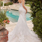 Lace Sweetheart Neckline Mermaid Bridal Gown by Ladivine CDS432W