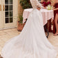 Long Sleeve A-Line Bridal Gown by Cinderella Divine CDS433W