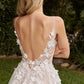 3D Flowers Lace A-Line Bridal Gown by Ladivine CDS436W