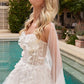 Layered Tulle A-Line Bridal Gown by Ladivine CDS437W