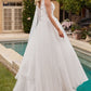 Layered Tulle A-Line Bridal Gown by Ladivine CDS437W