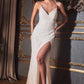 Fitted Sequin V-Neck Bridal Gown by Ladivine CH225W