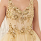 Sequin Beaded A-Line Tulle Short Dress by Cinderella Divine CY019 - Special Occasion