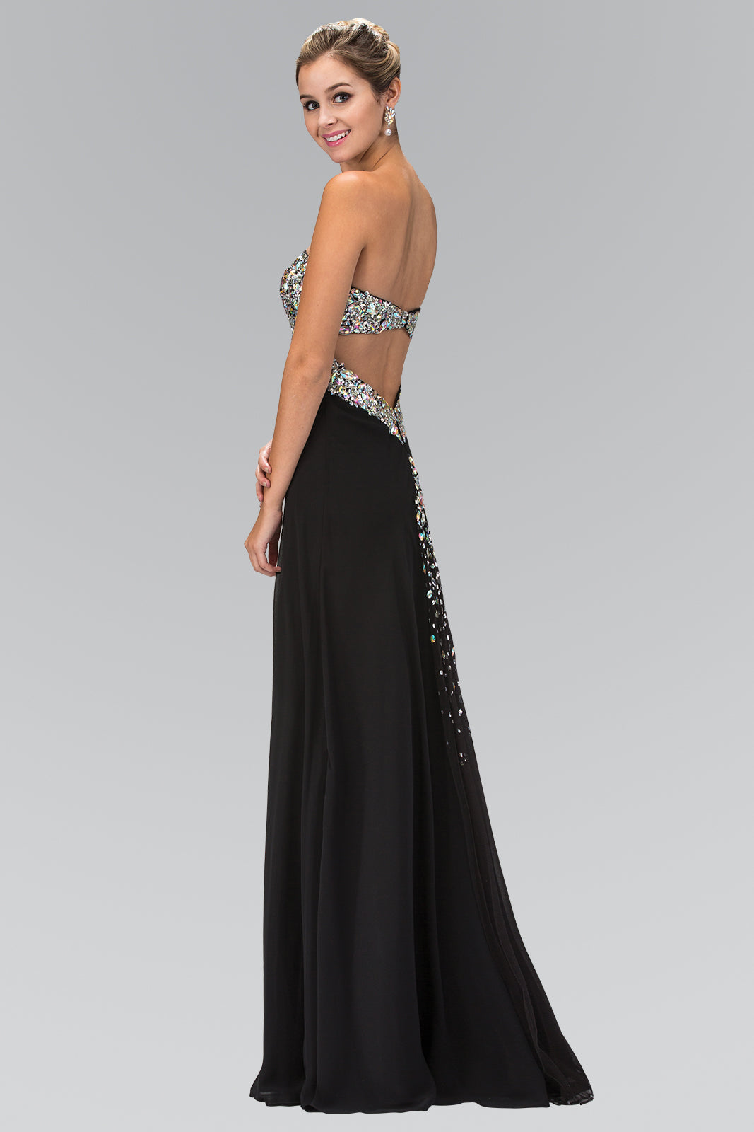 Embellished Sweetheart Neck A-Line Dress by Elizabeth K - GL1151