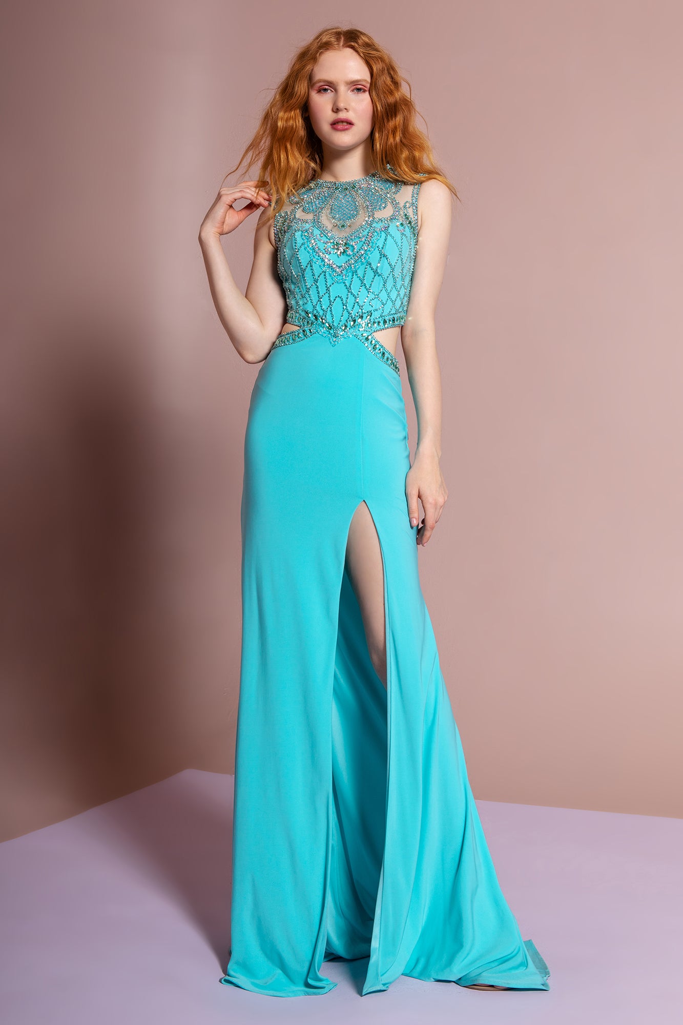 Illusion Sweetheart Neckline Trumpet Dress by Elizabeth K - GL1328