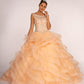 Elizabeth K - GL1600 - Embellished Bodice Tulle Quinceanera Dress