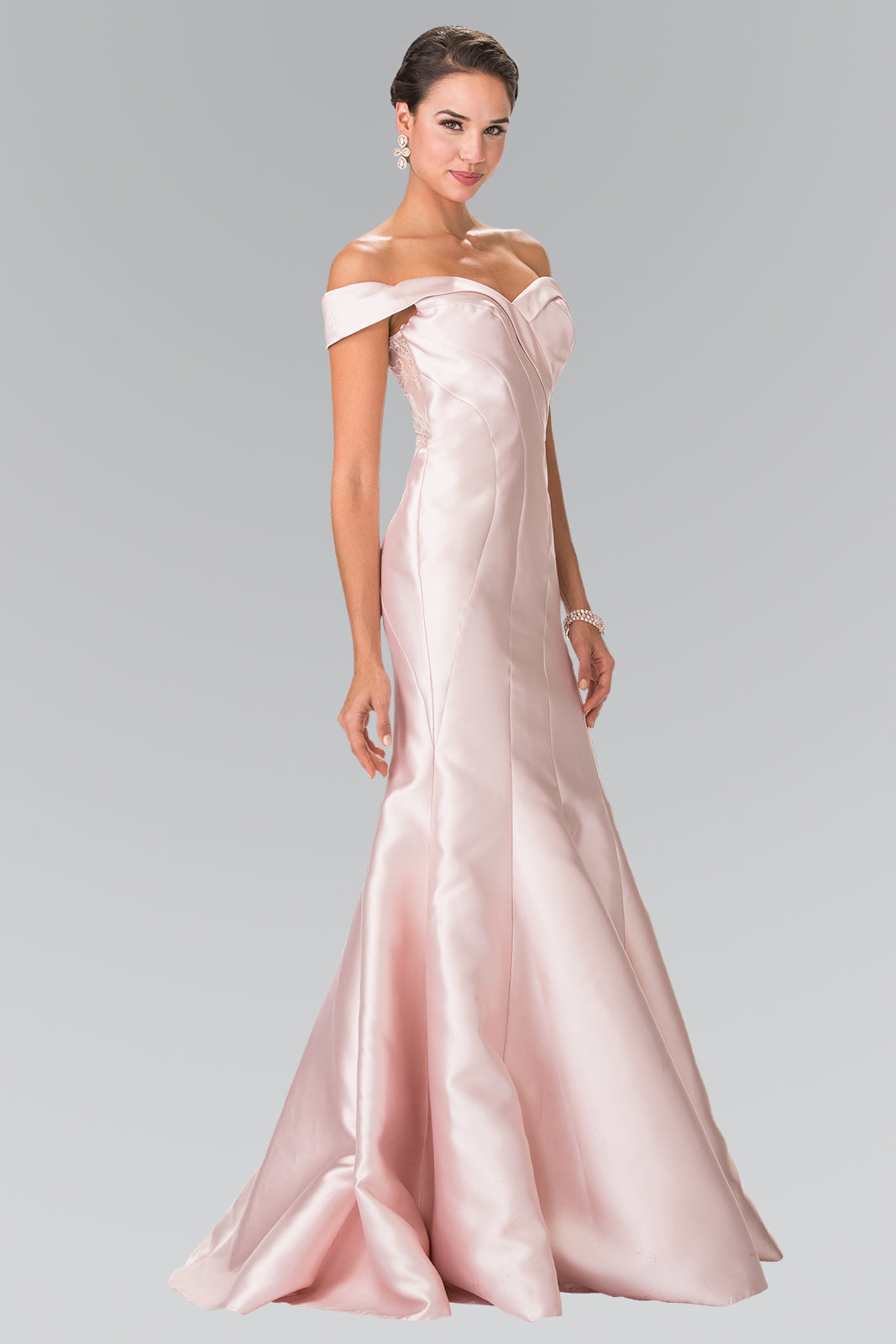 Off-Shoulder Sweetheart Neckline Trumpet Dress by Elizabeth K - GL2213