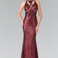 Embellished Cut Out Neckline Mermaid Dress by Elizabeth K - GL2217