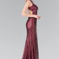 Embellished Cut Out Neckline Mermaid Dress by Elizabeth K - GL2217