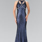 Embellished Cut Out Neckline Mermaid Dress by Elizabeth K - GL2217