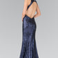 Embellished Cut Out Neckline Mermaid Dress by Elizabeth K - GL2217