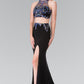 Beaded Two-Piece Halter Neck Dress by Elizabeth K - GL2277