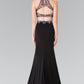 Beaded Two-Piece Halter Neck Dress by Elizabeth K - GL2277