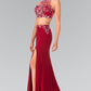 Beaded Two-Piece Halter Neck Dress by Elizabeth K - GL2277