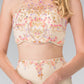 Beaded Two-Piece Halter Neck Dress by Elizabeth K - GL2277